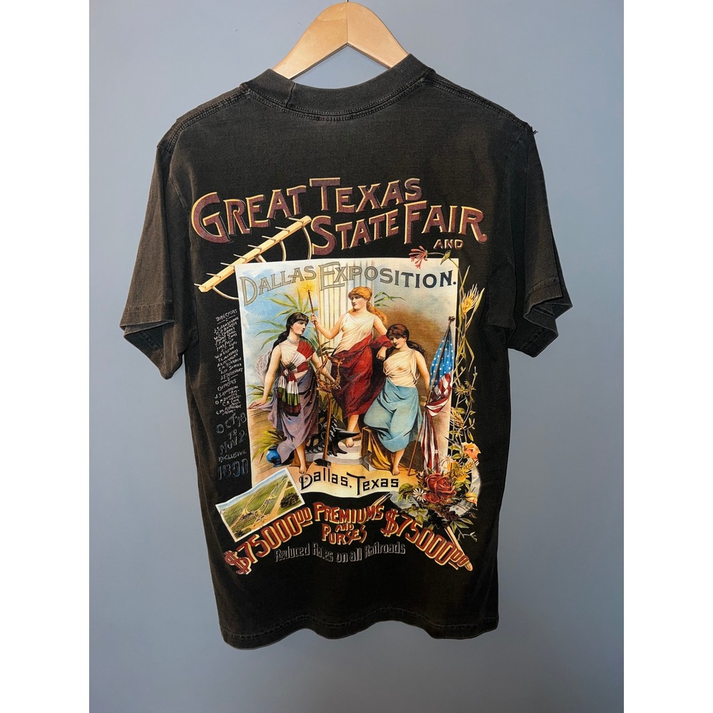 Shaka Wear Great Texas State Fair Dallas Exposition 1890 Graphic T-Shirt Small